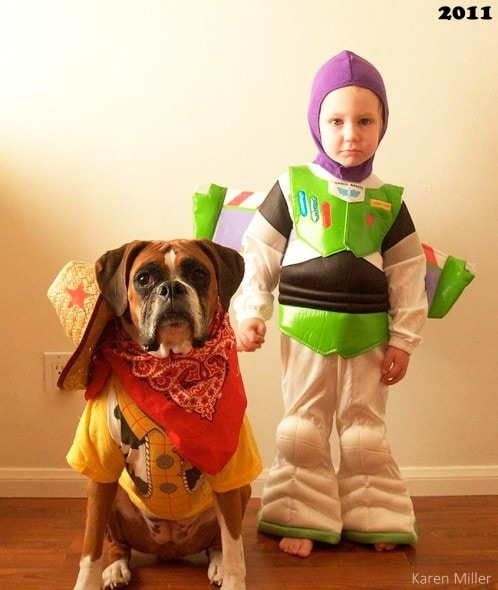 10.29.14 - Boy and Dog Dress in Matching Costumes Every Year3