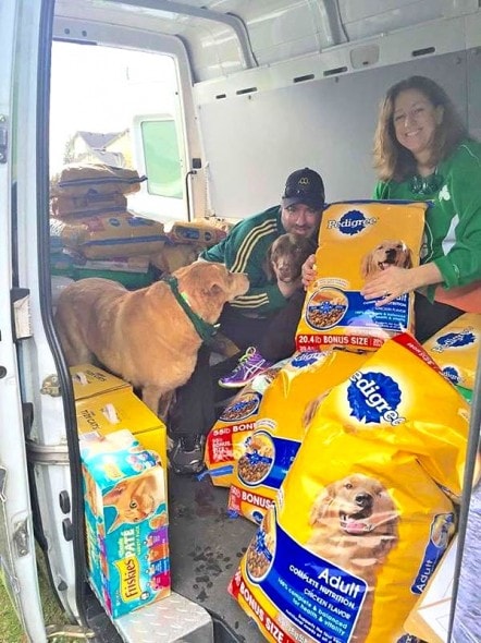 3.18.15 - Family Collects Over 2,500 Pounds of Pet Food at St. Paddy's Party1