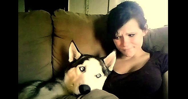 Wolf Dog Has an Adorable Morning Routine