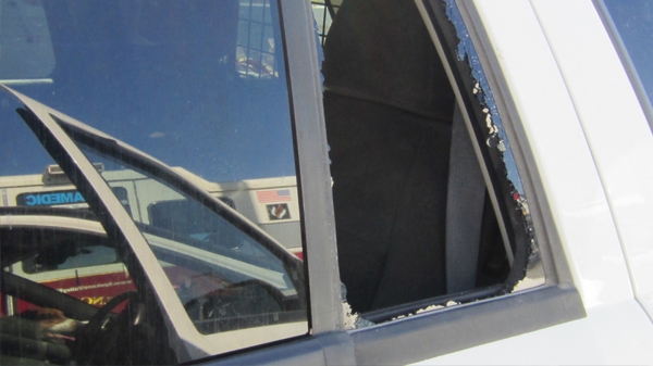 broken car window