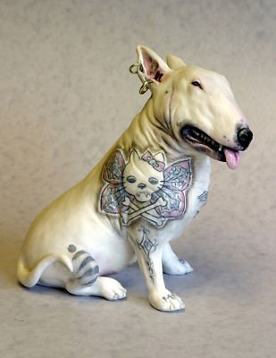 tatooed dog