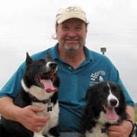 Gerry Brown with Collies