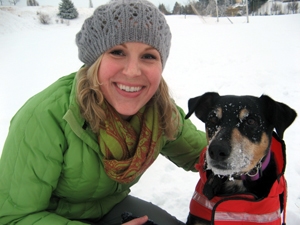 Lindsey Ellsworth and her dog Mocha Lindsey Ellsworth and her dog Mocha