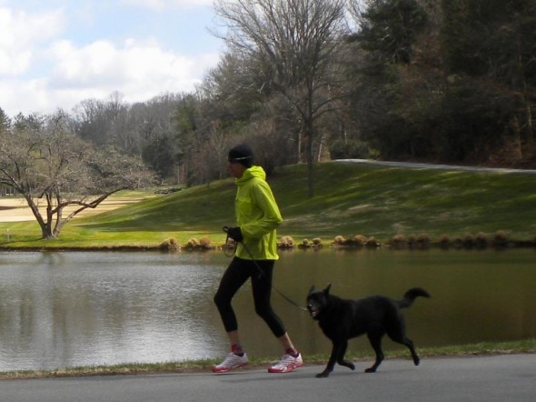 dog and human running from FB