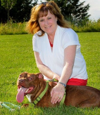 Patrick with foster mom Patricia Smillie-Scavelli.