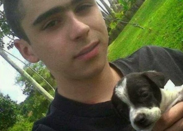 Miguel Angel Palacios died defending a small dog (not the one pictures) from an inebriated animal abuser.