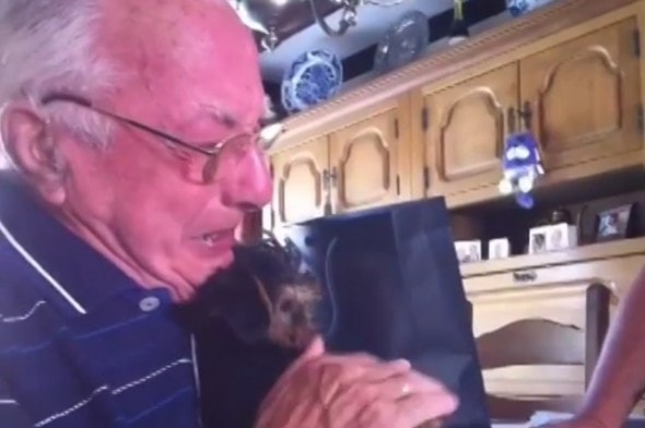 8.11.14 - Family Gives Grieving Grandfather a Gift after Grandmother and Dog Pass Away