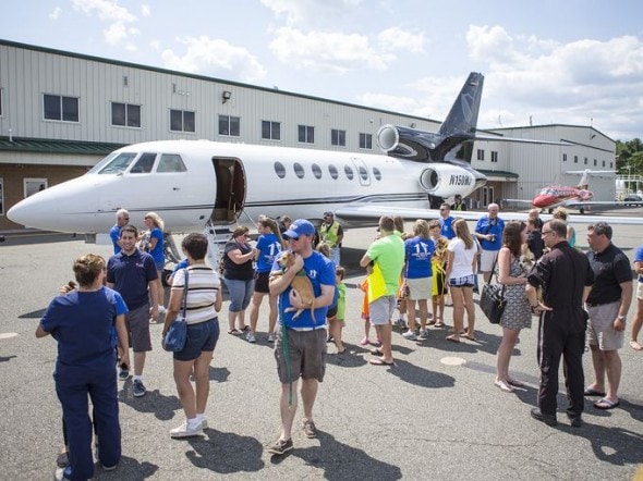 8.11.14 - Twenty Dogs Rescued from High Kill Shelters Arrive at Airport in New Jersey