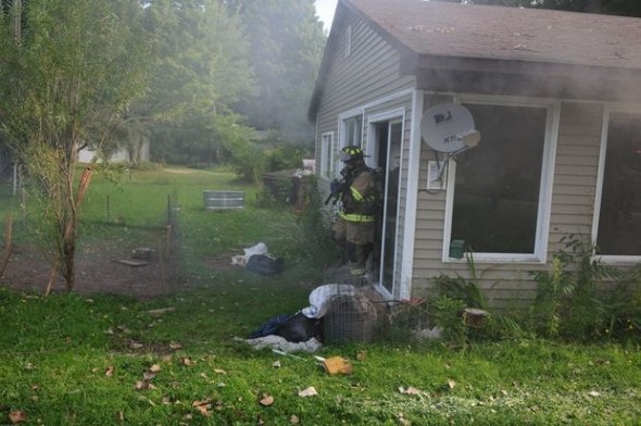 9.3.14 - Firefighters Rescue Seven Puppies from House Fire2