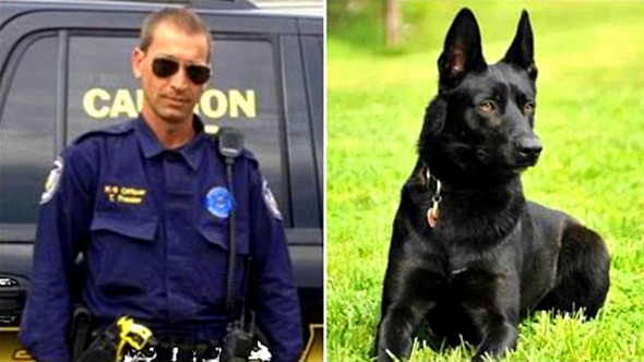 5.27.15 - K-9 Saves Partner from Being Murdered in the Woods1