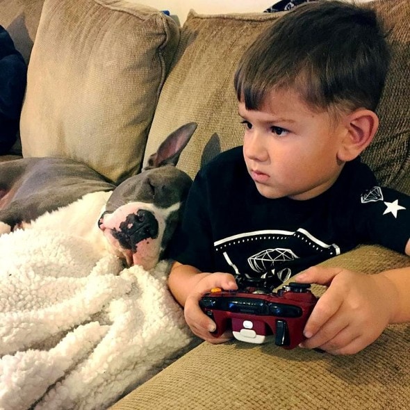 Spock and his favorite little boy in the whole world.