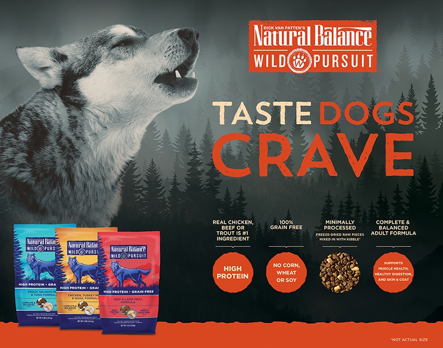 Coupon 5 off Natural Balance Wild Pursuit Dry Food, Including New