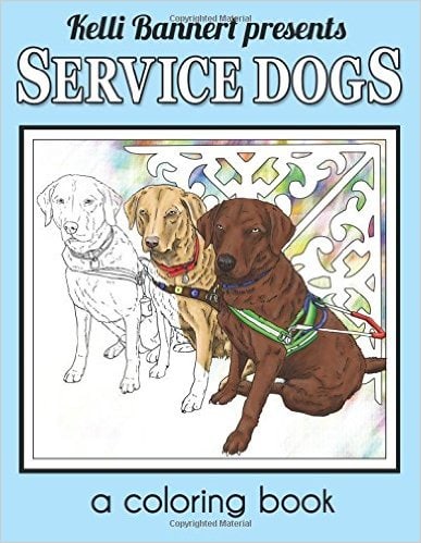 service dog coloring book