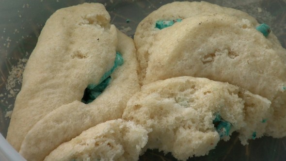 Biscuits laced with rat poison, found in a St. Paul yard. Photo: CBS 