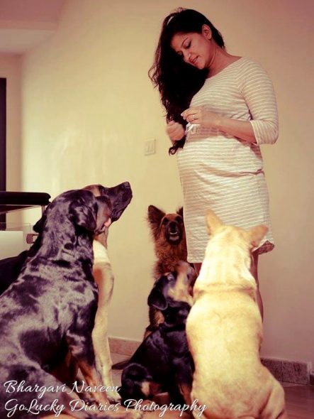 2.13.17 Pregnant Woman Told to Give Up Dogs Does Maternity Shoot With Them9