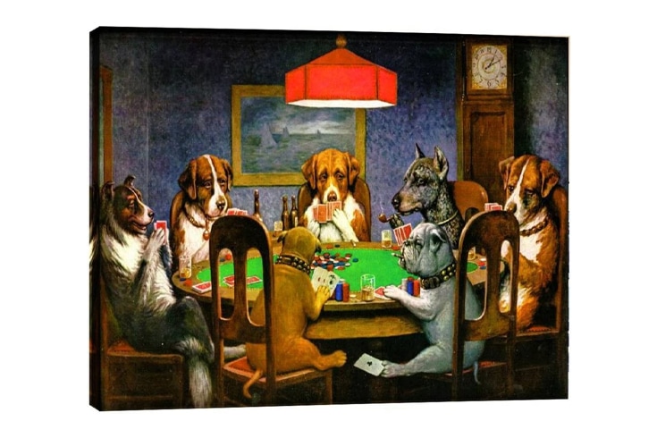 Dogs Playing Poker